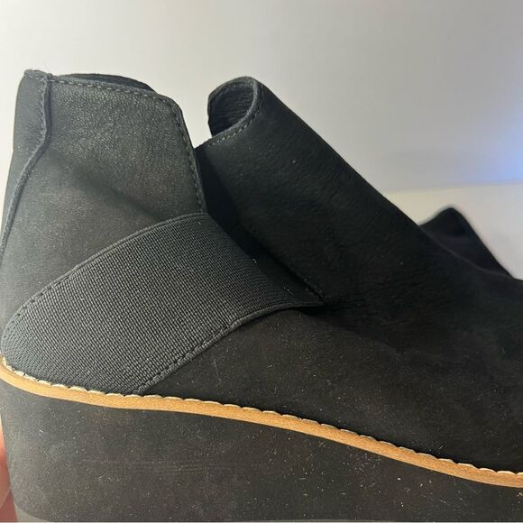Eileen Fisher Suede Wedge Pull On Ankle Boots in Size 6.5 NWOB - Picture 8 of 8
